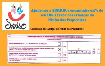 Ao preencher o seu IRS ajude-nos a SORRIR!